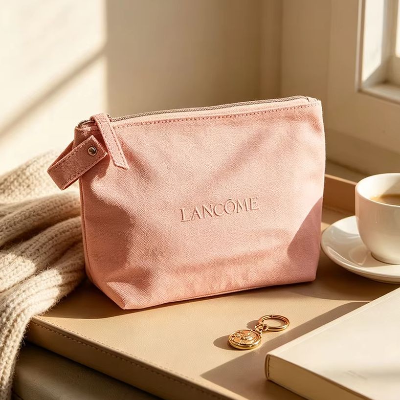 Lancome Grey Pink Canvas Embro - Luxury Skincare Samples review and price