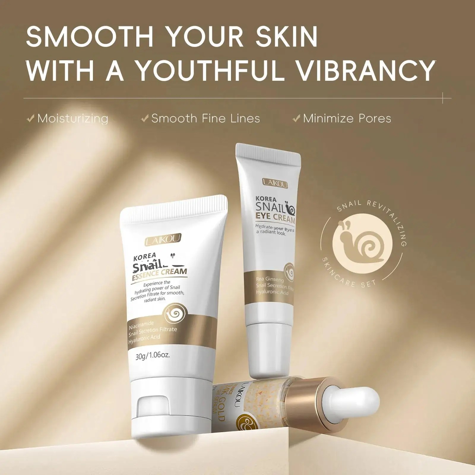 24K Gold Snail Repair Serum Ey - Luxury Skincare Sets review and price