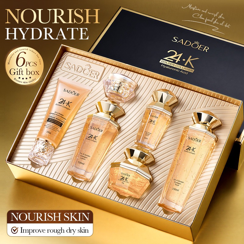 24K Gold Collagen Protein Skin - Luxury Skincare Kit review and price