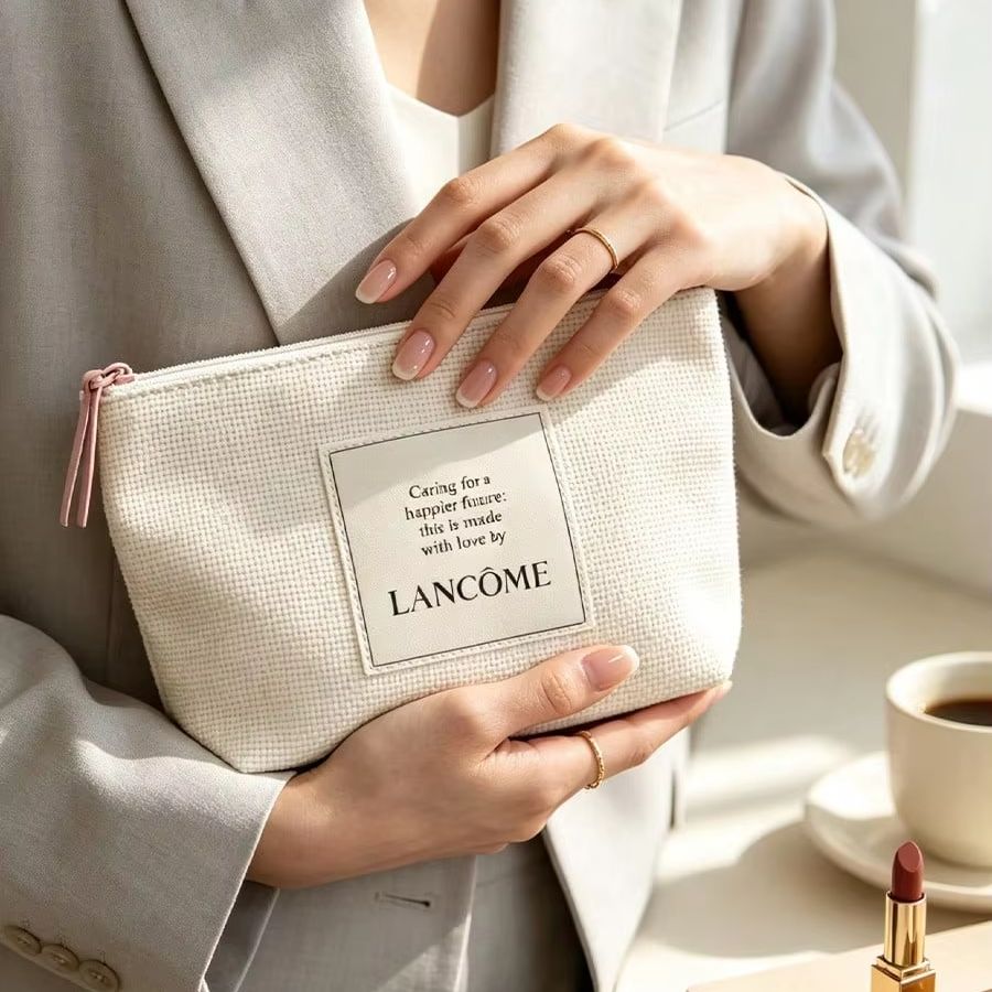 Lancome’s bag Cream White Text - Luxury Skincare Samples review and price