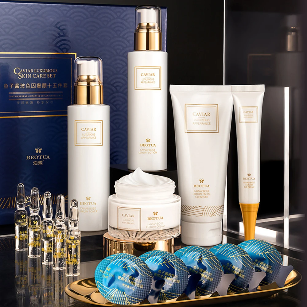 15PCS Caviar Skin Care Set Fac - Luxury Skincare Kit review and price