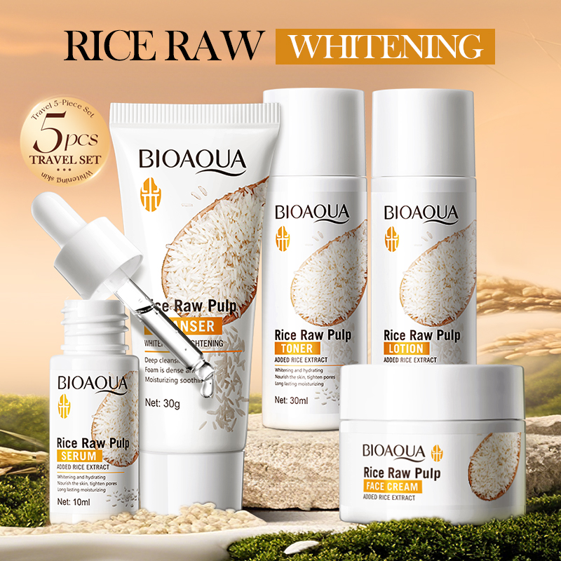 Rice Puree Skin Care Set & Soa - Luxury Skincare Kit review and price
