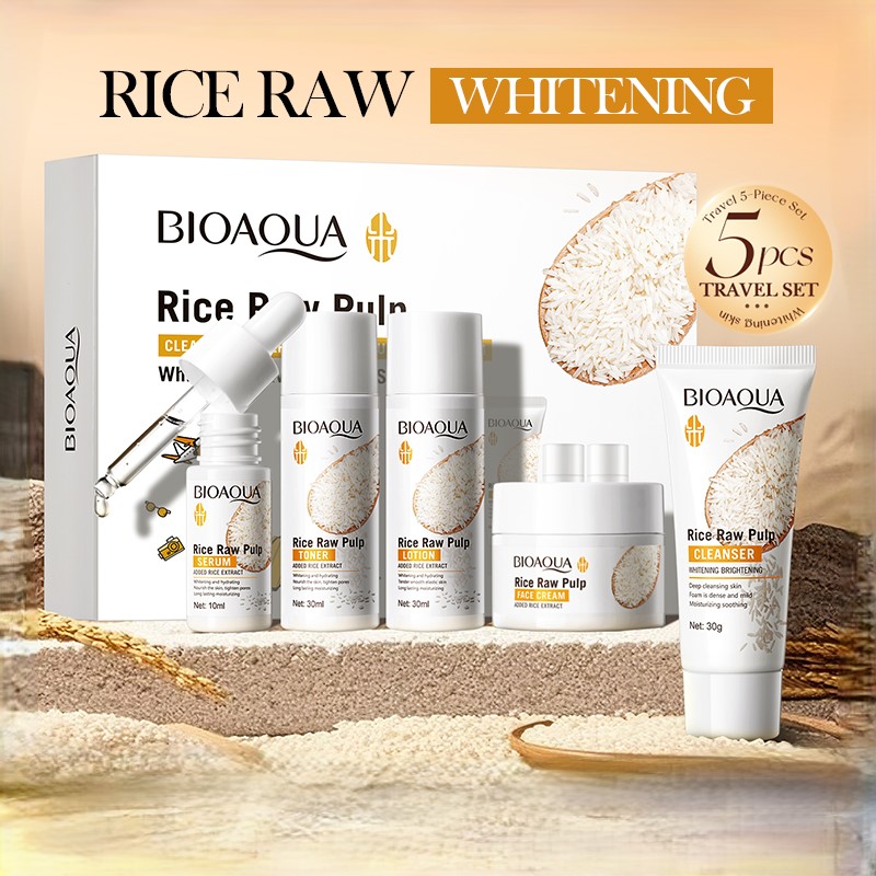 Rice Puree Skin Care Set & Soa - Luxury Skincare Kit review and price